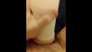 Fucking my fleshlight till  I cum