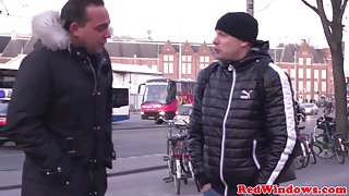 Stunning dutch whore sucks tourist cock