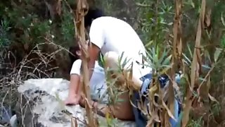 Horny Homemade video with Couple, Outdoor scenes