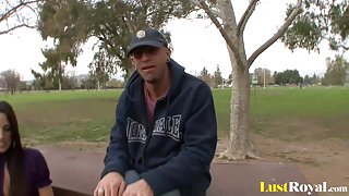 Hot Kourtney Kane gets fucked while her man watches