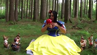 The Busty Dirty Snow White - Fantasy Blowjob Handjob in the Deep Forest - Cum on my Tits
