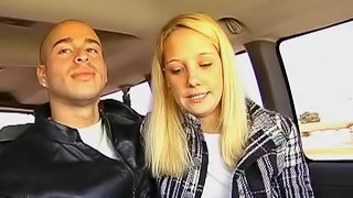 Two hairy poofters fuck in missionary pose in a car in reality clip