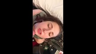 Sexy 18 year old gets a messy facial