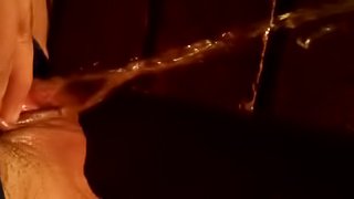 piss soaked undies up close pissing and squirting on the window ledge