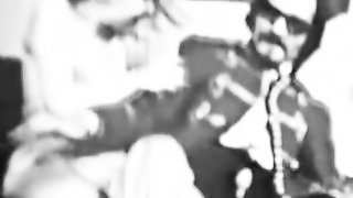 Man in uniform is having sex with two really young and beautiful girls