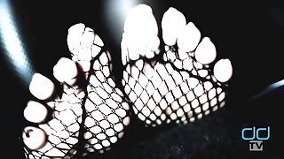 Darla TV - A Fishnet Stockings Foot Fetish Blue Dream - Extended Footage!
