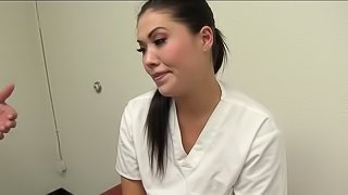 Seductive London Keyes grabs a huge throbber in the gloryhole and strokes it fiercely till it explodes its content